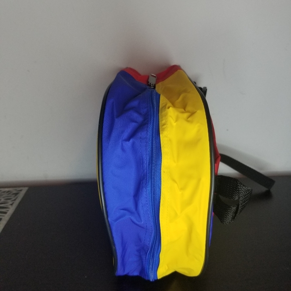 1997 Dr Seuss And His Friends Kids Backpack Small Yellow Red Blue Vintage - Picture 3 of 10